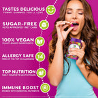 NUTRAMIN Daily Vegan Keto Multivitamin Gummies Non-GMO Natural Vitamin C, D + Zinc for Immunity, Plant-Based, Sugar-Free, Nut-Free, Gluten-Free, Biotin, Vitamin A, B, B6, B12 & More 45 Days (90 Count)