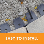 EasyFlex Snip-to-Flex Paver Edging, 60-Feet, Black