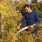 Fiskars 15" PowerTooth D-Handle Hand Saw, Razor-Sharp Stainless Steel blade