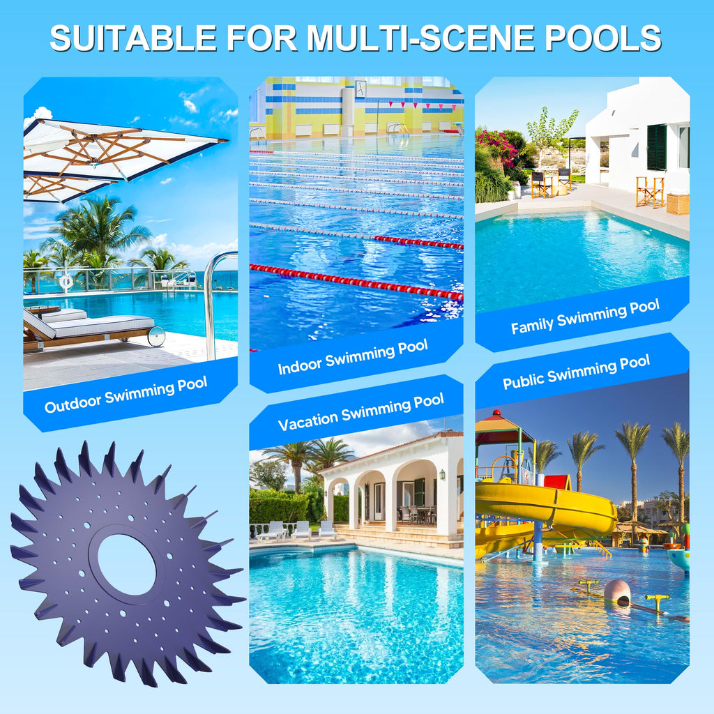 Funmit Pool Cleaner Finned Seal disc Skirt Replacement Part for Zo-diac Baracuda G2 G3 G4 Pool Cleaner W70329 W83277 W70464 (1 Pack)