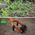 Walensee Rotary Cultivator Garden Tool, 2-in-1 Tiller & Stirrup Hoe