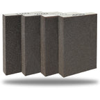 4 Pack Hand Sanding Sponge Set -120 220 320 400 Grit- Coarse Medium Fine Grit Sanding Block, Sander Sponges for Wood-Working Drywall Metal, Washable and Reusable Sponge for Rust Removal Polishing