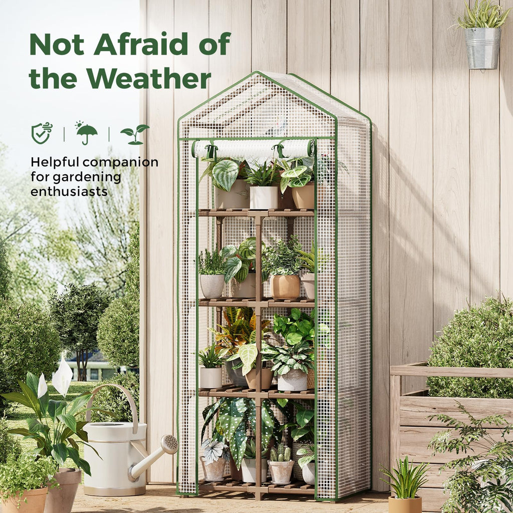 4 Tier Bamworld Mini Greenhouse for Outdoor