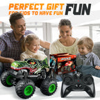 BEZGAR Monster Truck Toys, 1:20 Remote Control Car with Light & Music
