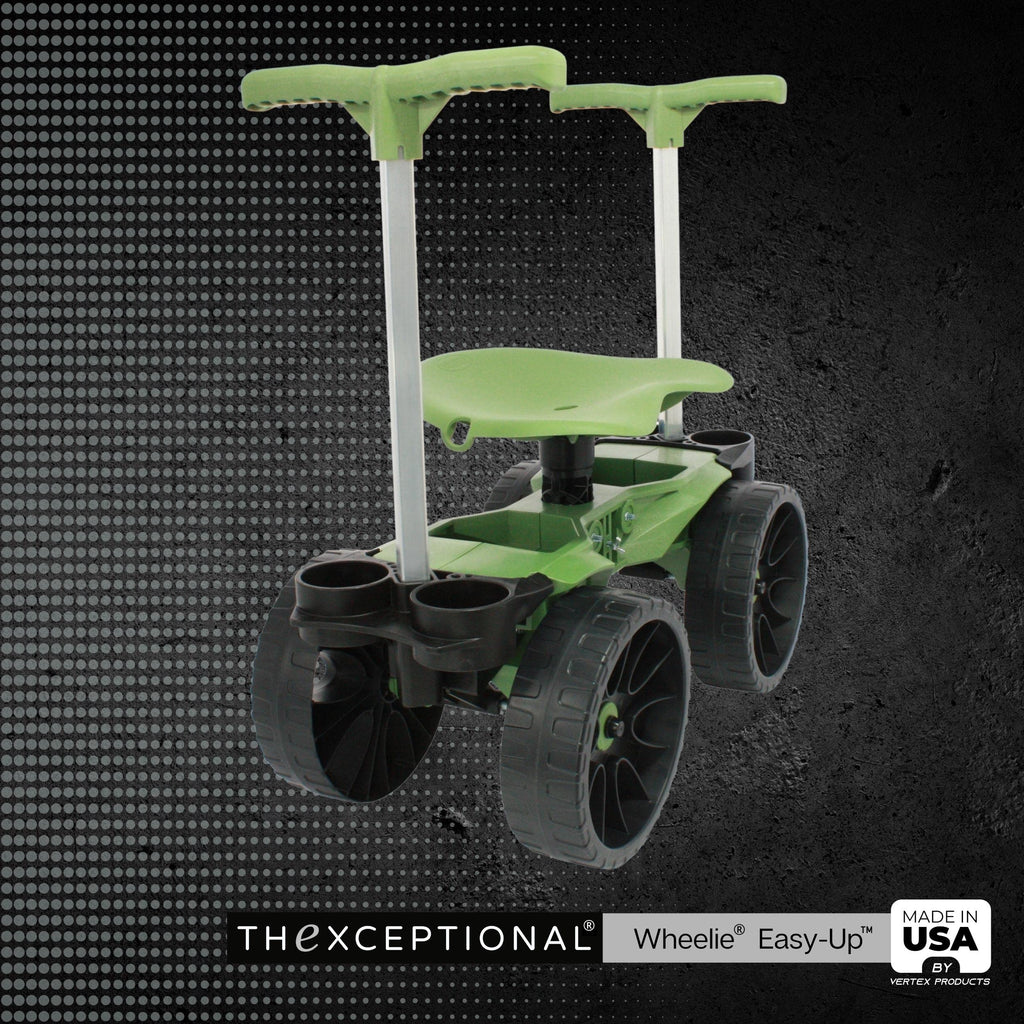 TheXceptional Wheelie Easy-Up EX530 Rolling Garden Stool & Cart with Wheels