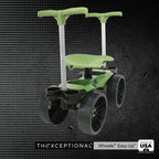 TheXceptional Wheelie Easy-Up EX530 Rolling Garden Stool & Cart with Wheels