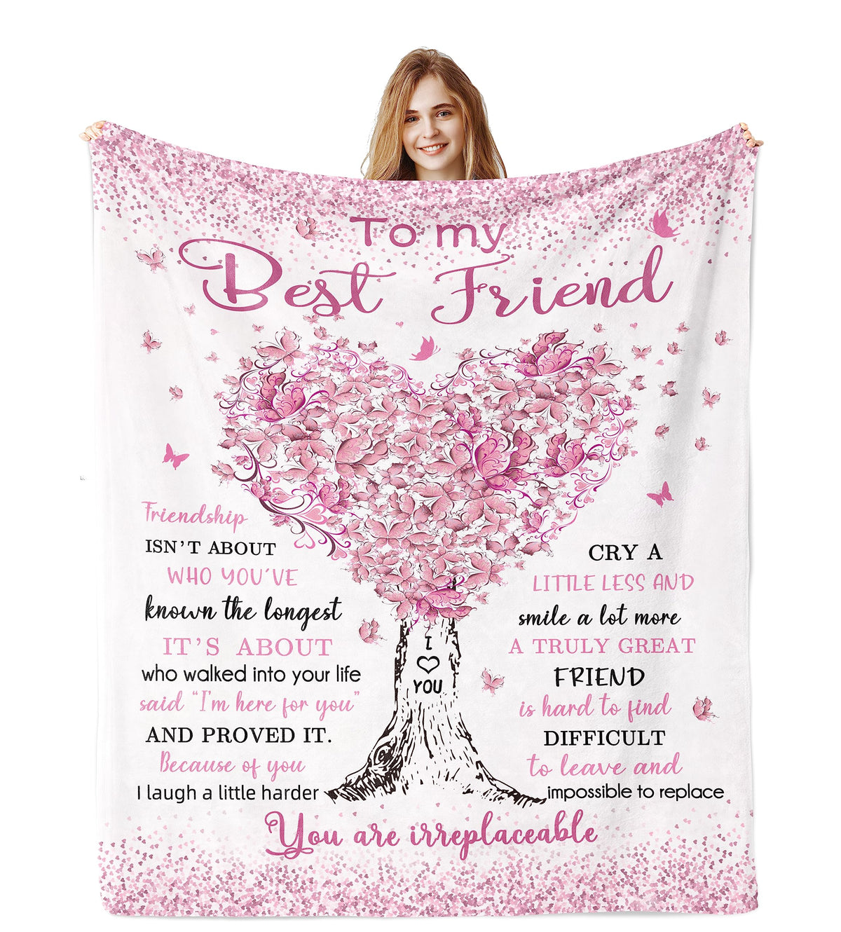 Jamfind Best Friend Birthday Gifts for Women, Best Friends Blanket 60"x50"