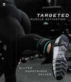 Gymreapers Ankle Strap (Single) For Cable Machine Kickbacks, Glute Workouts, Lower Body Exercises - Adjustable Leg Strap with Neoprene Padding (Cyan, Single)