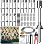 Acemaker Wire Trellis Kit, 20-Set 5/64” Crosshead with Cutter & 98ft Cable