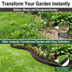Garden Edging Border/Landscape Edging,100FT 2 Inch Tall Plastic Flexible Lawn Border with 150 Stakes,No Dig Garden Edging Kit for Landscaping,Garden Bed,Yard,Flower Bed,Pathway