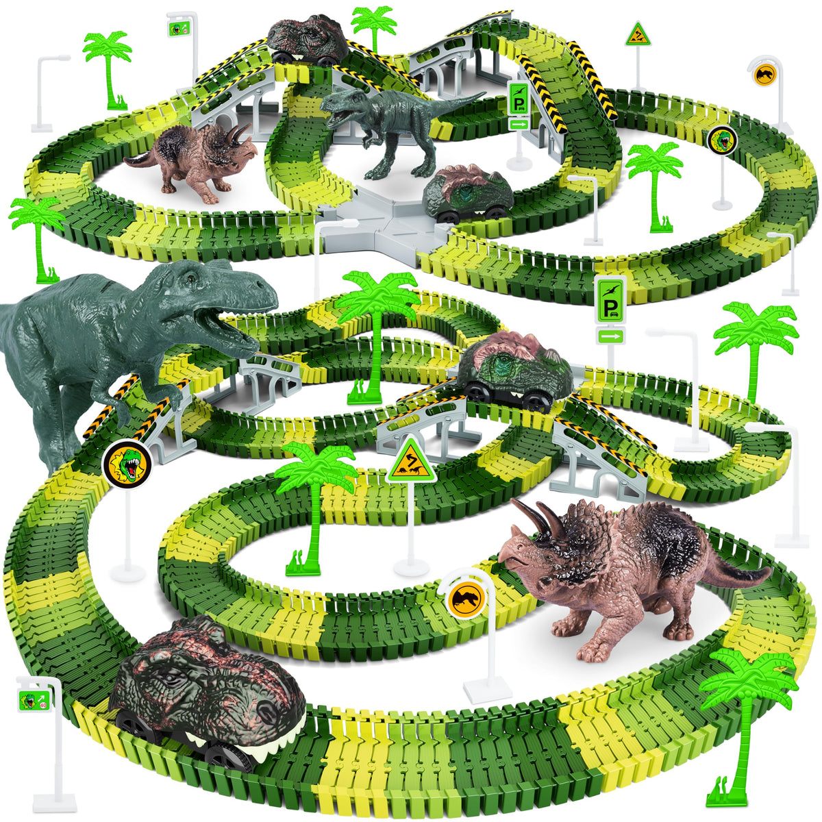 Dinosaur Toys, Create A Dinosaur World Road Race, Dinosaur Track Toys