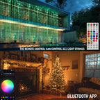 Dazzle Bright 66FT 200 LED Smart Color Changing Christmas Halloween Lights
