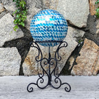 TICKCACY 7.3" Metal Gazing Globe Stand, Gazing Ball Stand