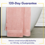 Alusa Home Ultra Soft & Plush Viscose from Bamboo Bath Towels - 700 GSM Luxury Bath Towels - 6 Piece Set - Super Absorbent & Quick Drying (Blush Pink)