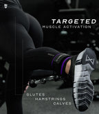 Gymreapers Ankle Strap (Single) For Cable Machine Kickbacks, Glute Workouts, Lower Body Exercises - Adjustable Leg Strap with Neoprene Padding (Purple, Single)