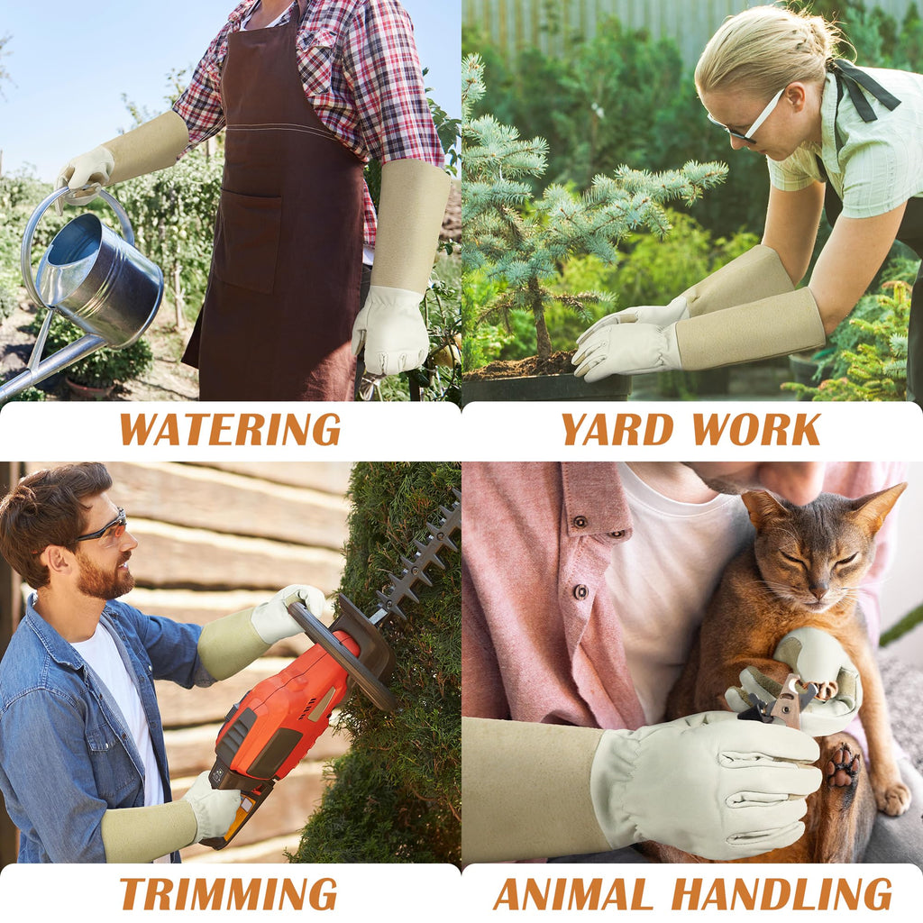 HANDLANDY Rose Pruning Gloves for Men Women, Thorn Proof Gardening Gloves