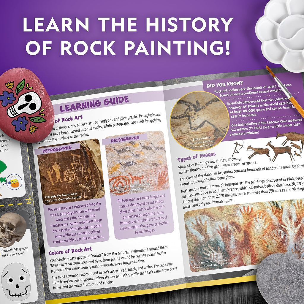 National Geographic Creepy Creatures Rock Painting Halloween Craft Kit
