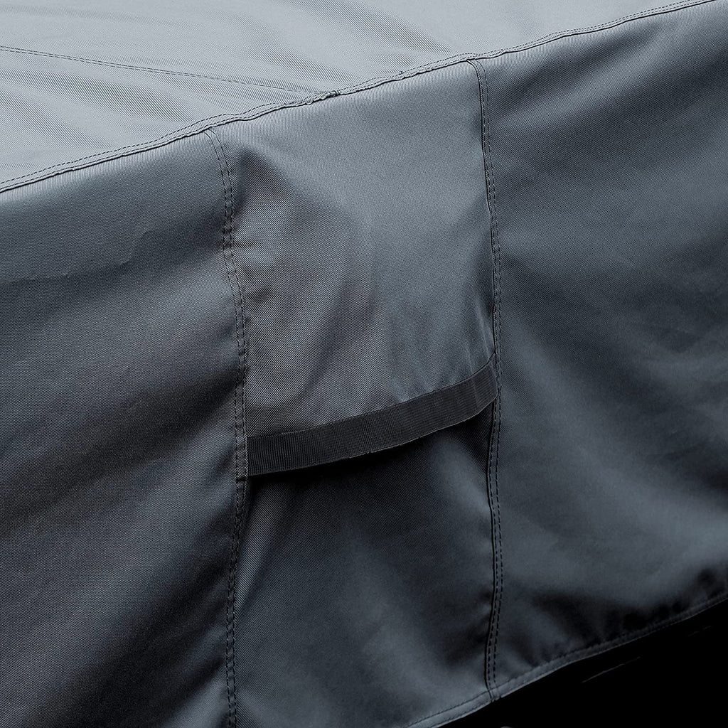 UCEDER Waterproof Hot Tub Cover -Outdoor Spa Cover Cap(Actual Size 93''x93 x20'' Fit 91''x91 x 20'') 600D Heavy Duty Polyester Hot Tub Cover Protector(Dark Gray)