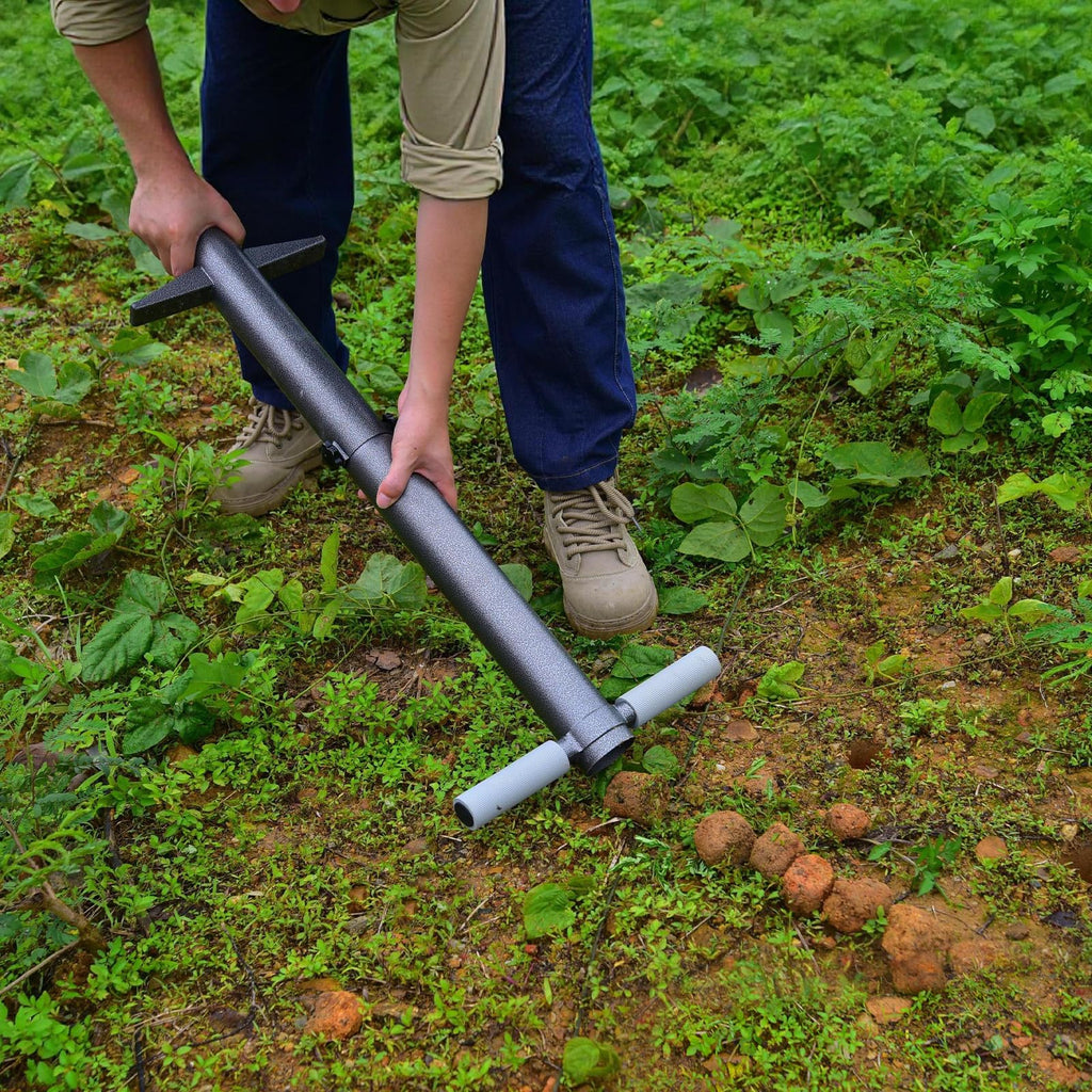 Horonaxo Bulb Planter, Sod Plugger Stand Up Grass Plugger for Lawn Repair