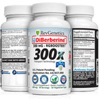 REVGENETICS Berberine Supplement 500mg, Dihydroberberine DHB Enteric Coated Capsules, Healthy Metabolism & AMPK Support, 6.7X Absorption, 1 Daily, Made in USA, 30 Ct, DiBerberine 300x