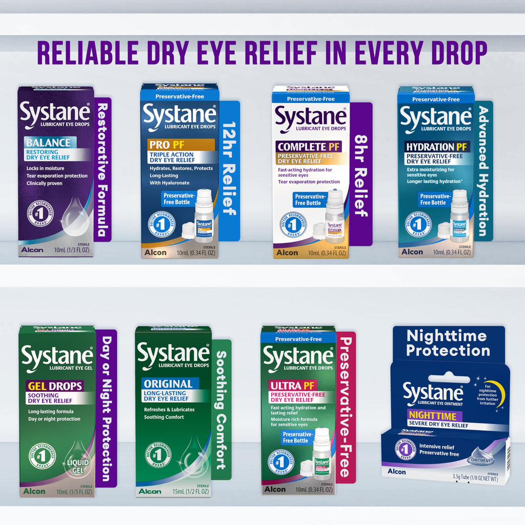 Systane Balance Lubricant Eye Drops, 0.33 oz, Twin Pack Restorative Formula