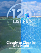 SUMMERBUDDY Pool Clarifier for Above Ground Pools and Inground Pool, Works with Any Pools, Clarifier for Swimming Pool