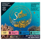 Sheba Perfect Portions Cuts Wet Cat Food, Seafood Pack, 2.6 oz, 24 ct
