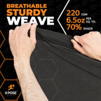 Xpose Safety Heavy Duty Mesh Tarp – 10’ x 16’ Multipurpose Black Protective Cover with Air Flow - Use for Tie Downs, Shade, Fences, Canopies, Dump Trucks – Tear Resistant