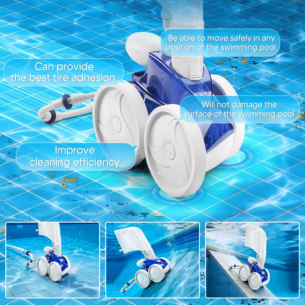 Funmit Pool Cleaner All Purpose Tire Replacement Part Compatible with Polaris 280 360 180 380 C10 C-10 Pack of 6