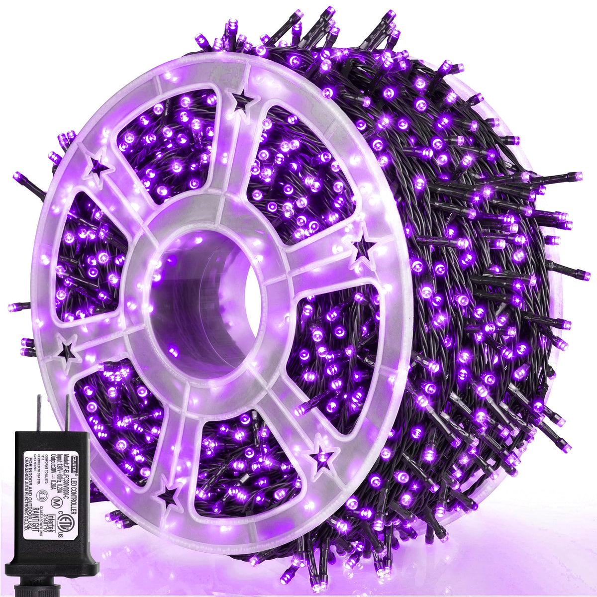 weillsnow 500 LED Halloween String Lights,164 FT Twinkle Lights Waterproof