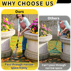 Garden Rake for Leaves,Heavy Duty Metal Adjustable Leaf Rake for Lawns,Long Handle 33"-69" with Expandable Head 8"-15",Garden Tools for Yard Lawn Shrub Garden Beds