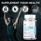 Ultra TRT Gummies for Men, Official Ultra TRT Male Gummys with All Natural Ingredients, Advanced UltraTRT Maximum Strength Men's Supplement, Active Lifestyle Support with Premium Vitamins (60 Gummies)
