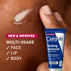 CeraVe Healing Ointment, Hydrating Skin Protectant With Petrolatum, Hyaluronic Acid & Ceramides, Face & Body Skin Barrier Repair For Cracked, Chafed, Dry Skin, Fragrance Free & Lanolin Free, 3 Oz