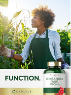 Carlyle Schisandra Supplement 1160 mg | 200 Capsules | Berry Fruit Extract | Non-GMO and Gluten Free