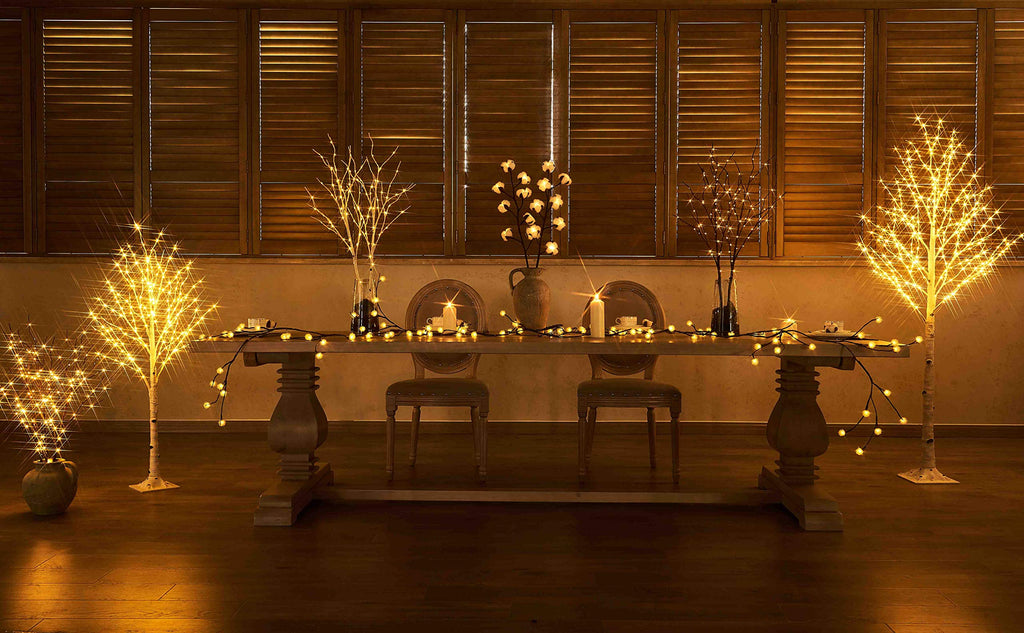 LITBLOOM Lighted Brown Willow Branches 32IN 100 LED with Timer Battery Operated, Tree Branch with Warm White Lights for Holiday Christmas Decoration Indoor Outdoor