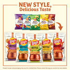 Lay's Kettle Cooked Potato Chips, 40% Less Fat Jalapeño Cheddar, 1.375 Ounce (Pack of 64)