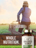 Carlyle Grass Fed Beef Kidney Supplement | 200 Capsules | 3000mg | Pasture Raised Desiccated Bovine Supplement | Hormone and Pesticide Free | Non-GMO, Gluten Free | by Herbage Farmstead