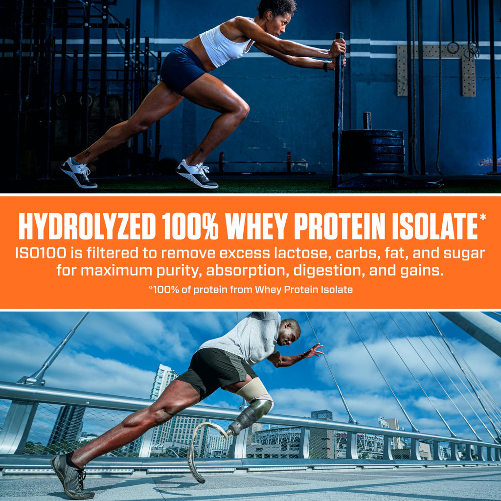 Dymatize x Cocoa Pebbles ISO100 Whey Protein Powder Isolate, 25g of Protein, 20 Servings, 5.5g BCAAs, 120 Cal., Gluten Free, 1g Fat, 1g Sugar, 2g Carb