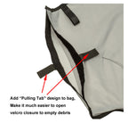 ATIE Pool Cleaner Gray Fine Mesh Bag with Hook and Loop Fastener Enclosure for Pentair Kreepy Krauly Legend, Platinum Pool Cleaner Debris Bags 360009/EU16G with Snaplock - Gray (2 Pack)