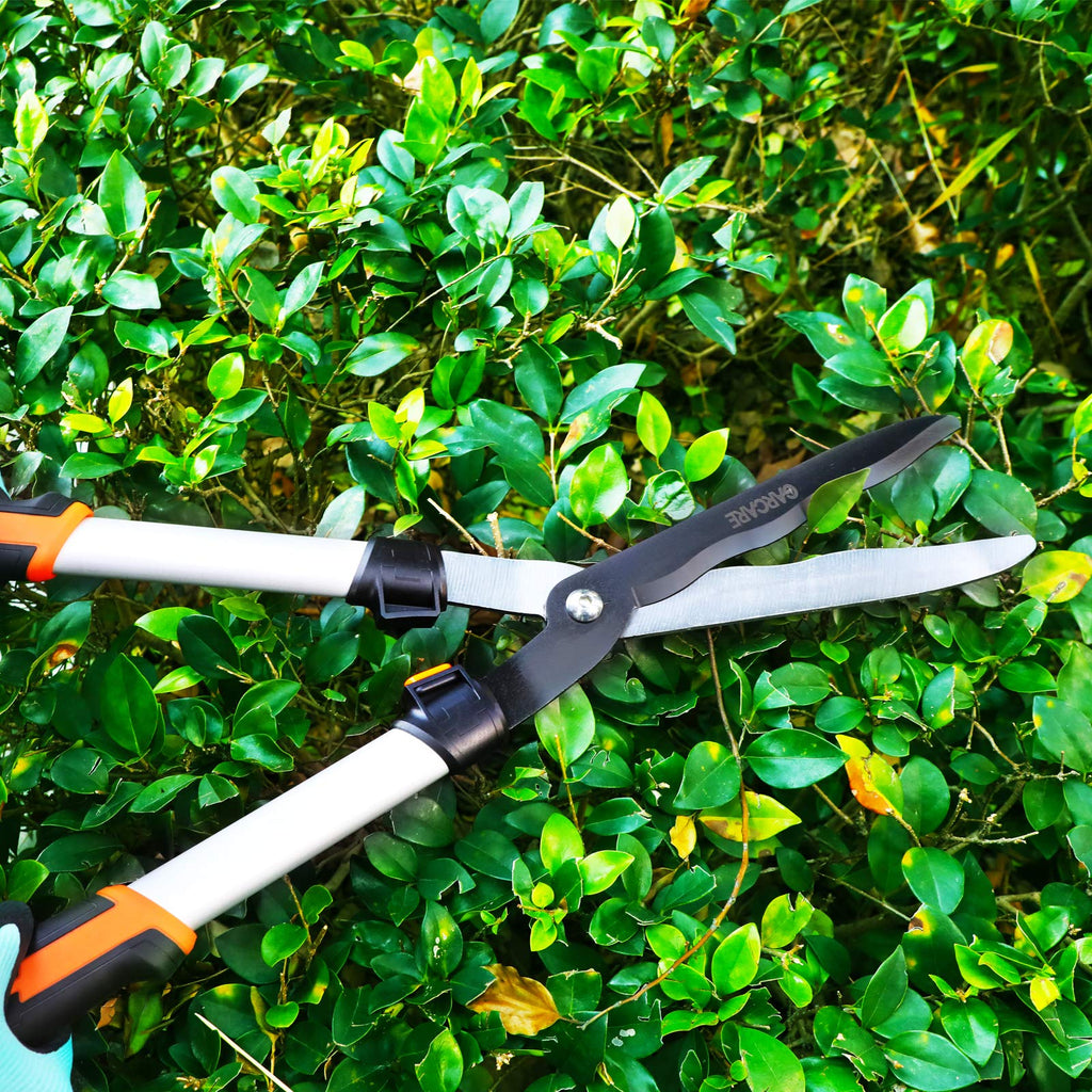 GARCARE Hedge Clippers Pruning Shears 4 in 1 Set Garden Pruning Tool Set