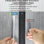Mpmedo Magnetic Screen Door Upgraded-Model Full Strip Magnets,Reinforced Heavy Duty Mesh Screen Doors Magnets,Full Frame Seal Retractable Door Screen Magnetic Closure for Single Front Sliding Door