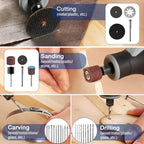 WORKPRO 530-Piece Rotary Tool Accessory Kit, Rotary Tool Bits for Easy Cutting, Grinding, Sanding, Polishing, Cleaning, Drilling, Carving and Engraving