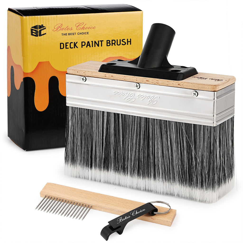 Bates Deck Stain Brush - 7.5-Inch, Wood Stain Applicator