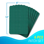 Pool Patch Repair Kit, Pool Cover Patch, 12x8 Self Adhesive Vinyl (PVH), Swimming Pool Patch Repair Kit, 6 Pack