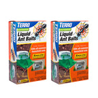 TERRO T1804SR Outdoor Ready-to-Use Liquid Ant Bait Killer and Trap - Kills Common Household Ants - 8 Bait Stations