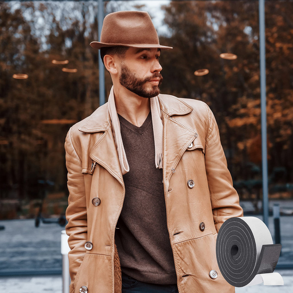 Atzi Hats Hat Tape Roll 60" (5 Feet) Foam Hat Size Reducer for Loose Hats Cap Sizing Insert Strip for Fedora, Baseball, Cowboy, Western, Panama & Straw Hats Sweatband Filler for Better Hat Fit Comfort