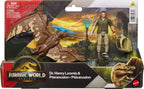 Mattel Jurassic World Rebirth Human & Dinosaur Figure Pack, Dr Henry Loomis & Pteranodon, Movie Accurate 3.75 Inch Scale, Posable Collectible