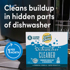 Lemi Shine Natural Dishwasher Cleaner - Hard Water Citric Acid Cleaning Powder - Lemon Scented Eco-Friendly Dishwasher Cleaner & Deodorizer - 14.08 oz (8 Pack)