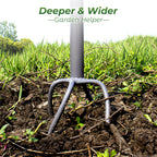 Walensee Twist Tiller with Large Steel Claw for Garden Soil Loosening