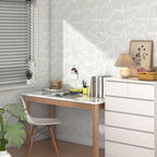 Theper Green Wallpaper 17.3"×118" Modern Striped Wall Paper Peel and Stick Wallpaper Boho Self Adhesive Removable Wallpaper for Bedroom Waterproof Vinyl White and Green Contact Paper